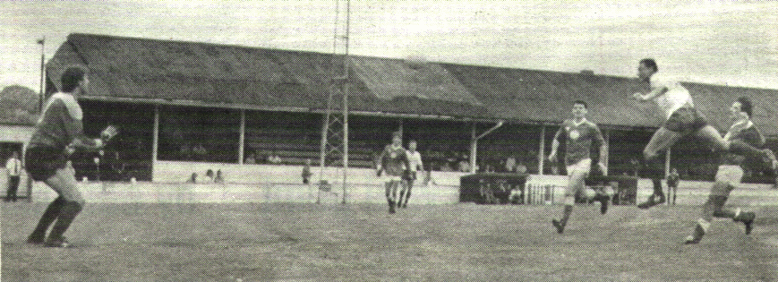 Cugley completes his headed hat-trick.