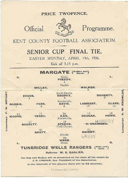 Match programme