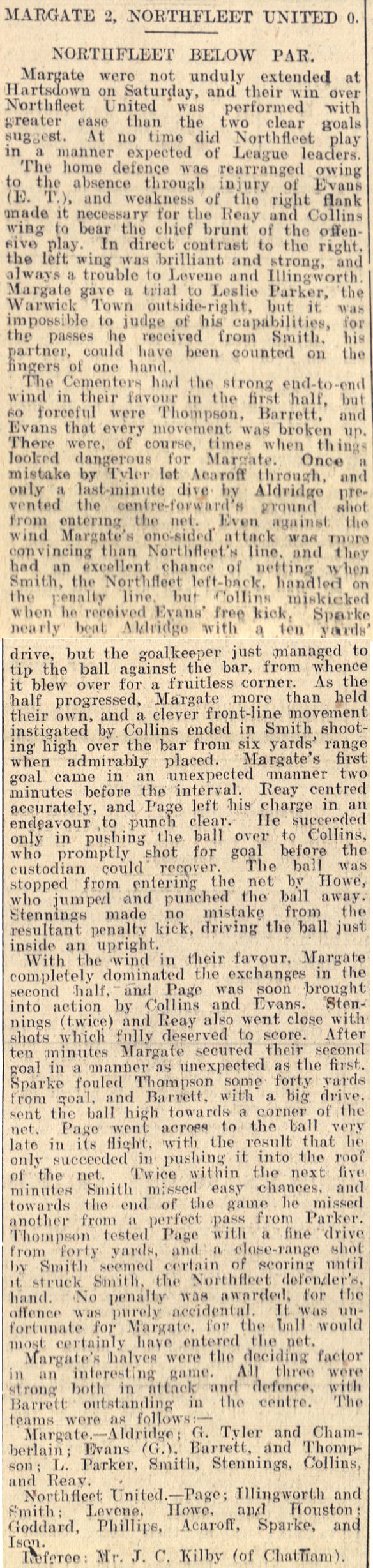 Match Report