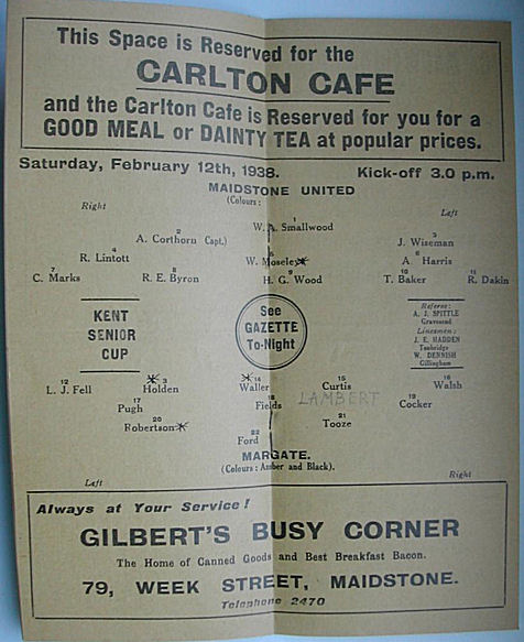 Match programme