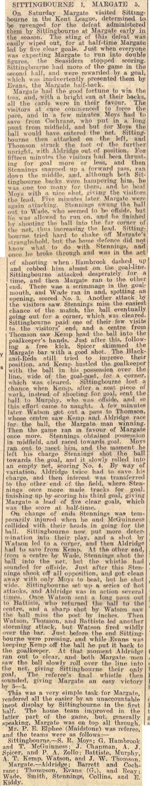 Match Report