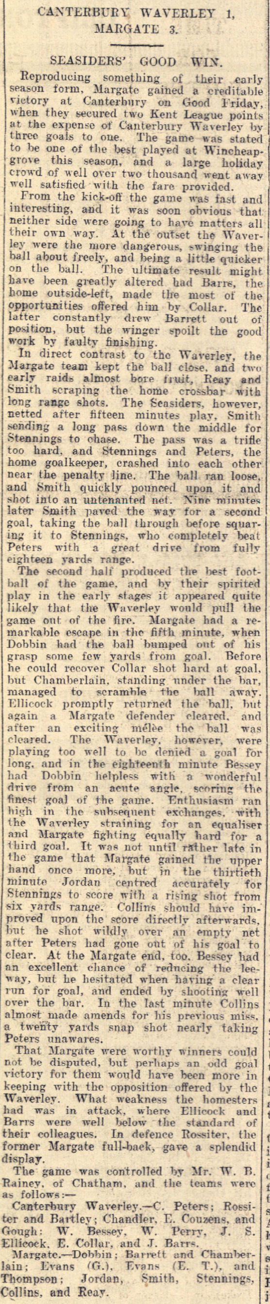 Match Report