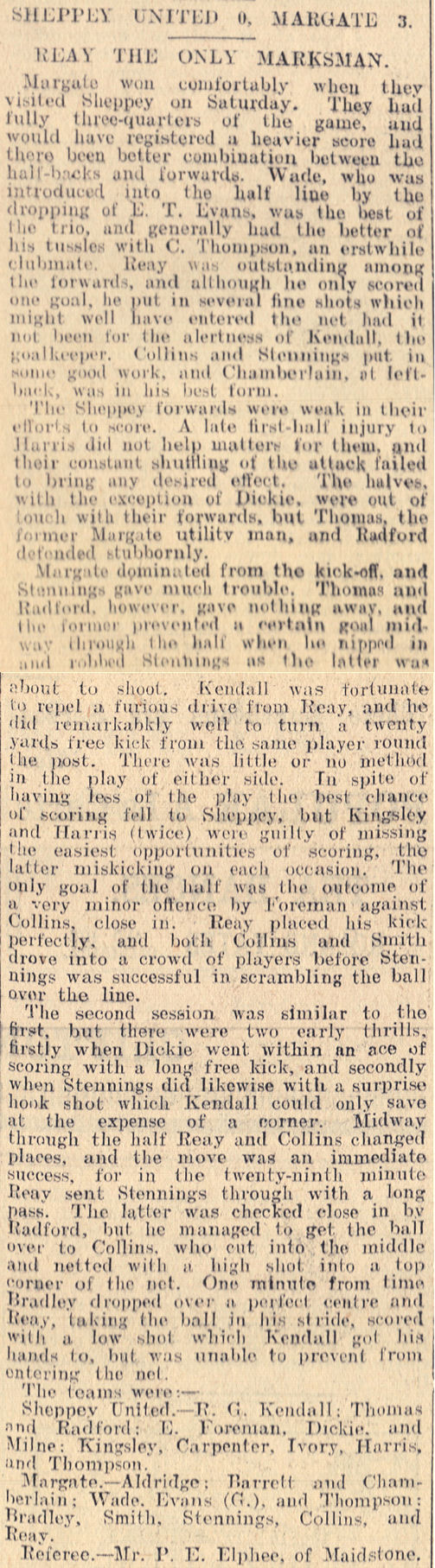 Match Report