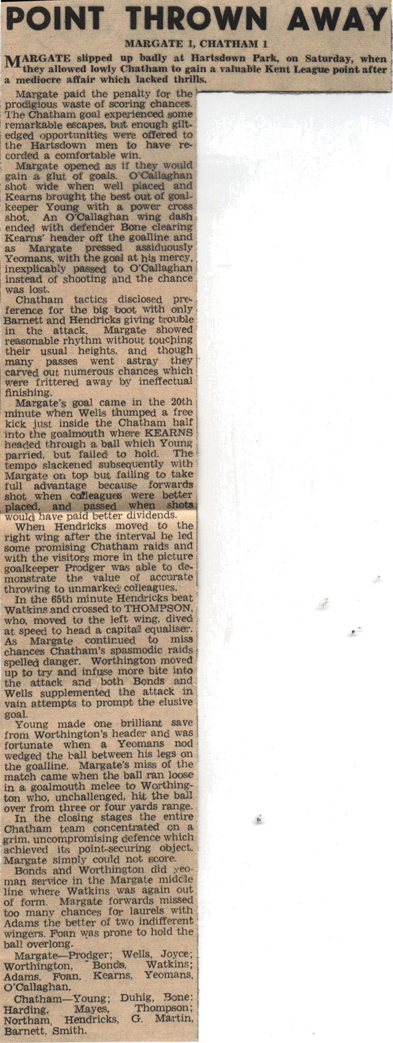 Newspaper report