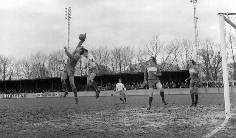 Syd Jest in the thick of it once again with Gordon Burden in the background.