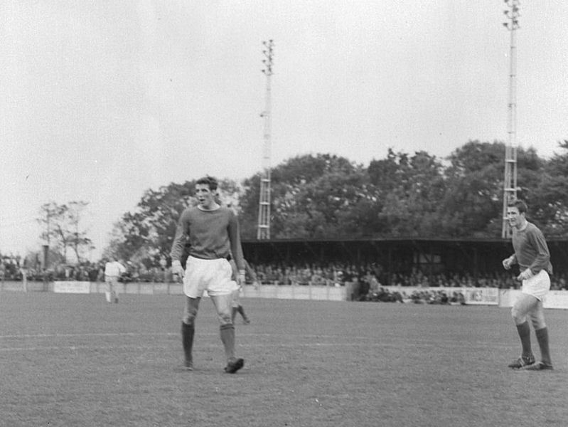 The Ramsgate player to the left is Colin Priestley who later had a short spell with Margate in the 1970's.
