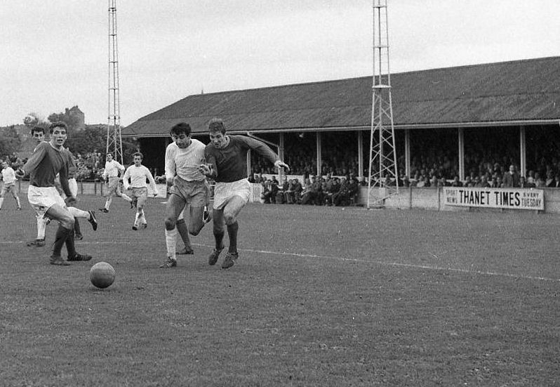 Phil Amato bursts through the Ramsgate defence.
