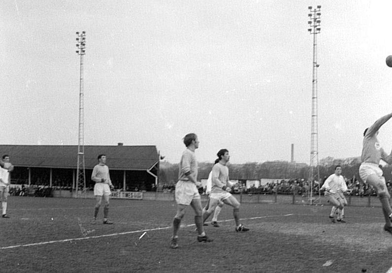 The Hastings keeper punches clear.