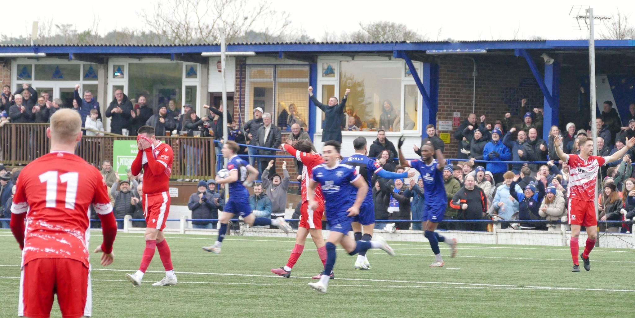 Margate players celebrate 