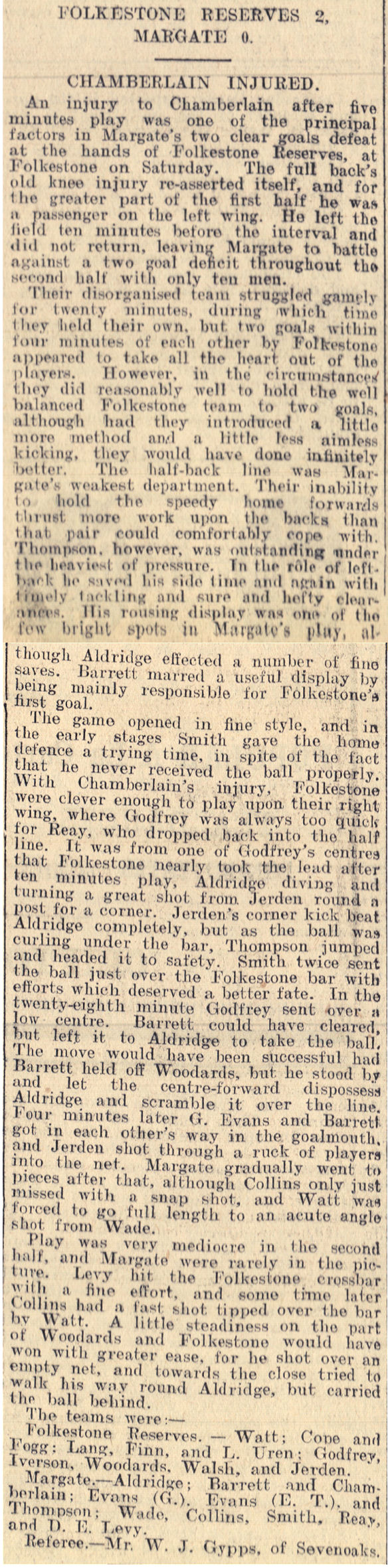 Match Report