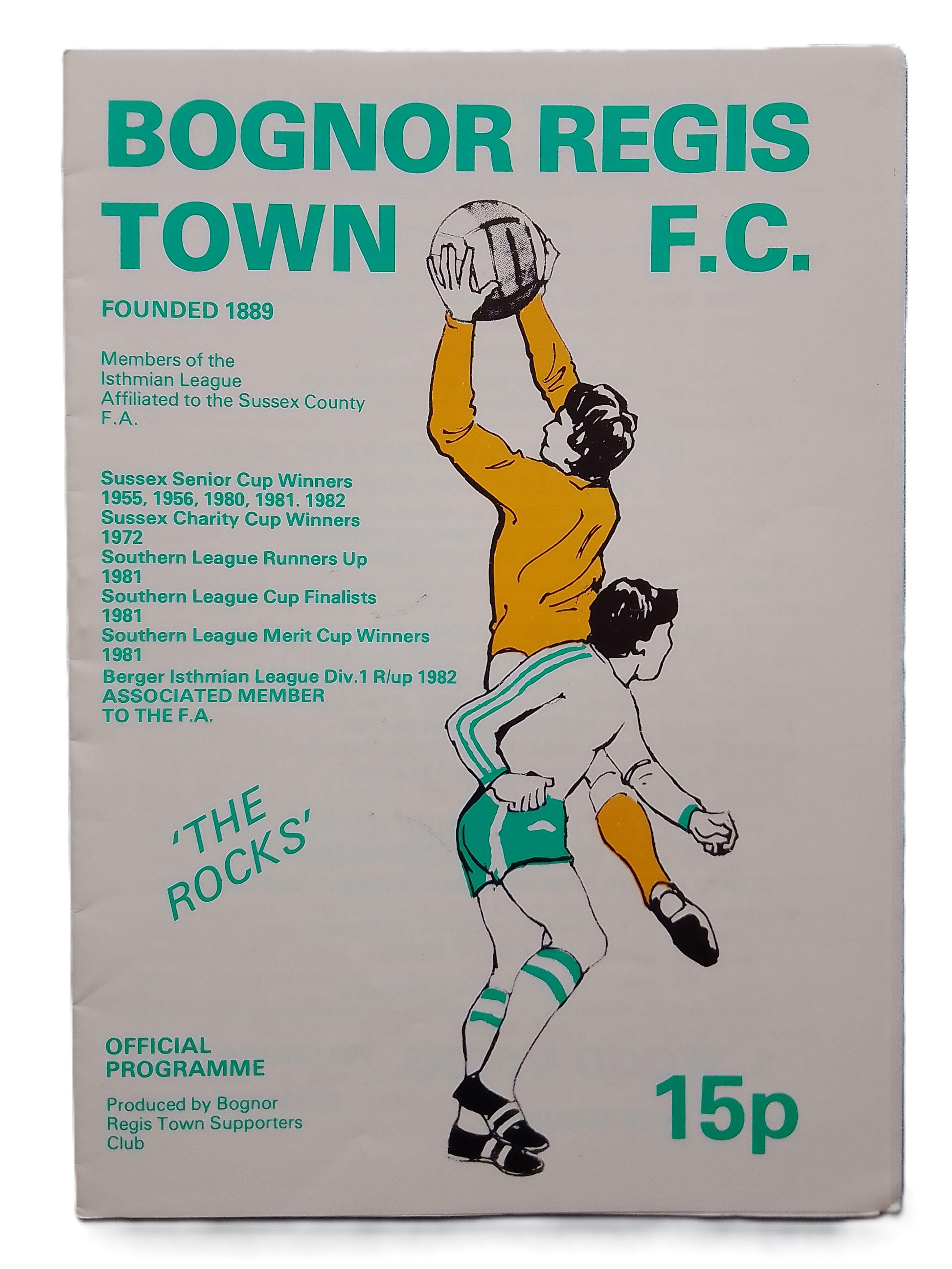 Bognor v Thanet programme, 1982-83